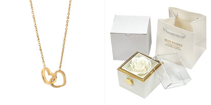 Rotating Rose Jewelry Box Valentine's Day Gift