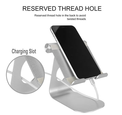 Tech Tablet & Phone Stand – Adjustable for iPad, iPhone, Mini