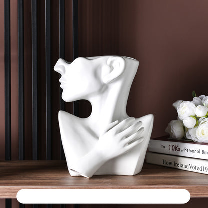 Portrait Ceramic Vase Living room